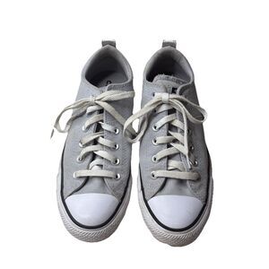Converse CTAS Light Grey White Low Top Sneakers Shoes Size 9 Womens